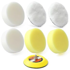 YUXIVCNE 49-36-2438 Buffing Polishing Pads Kit Replacement for Milwaukee Electric Tools for M12 Spot Polisher and Sander