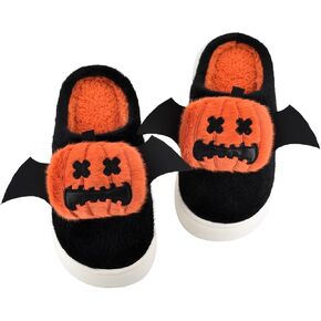 Christmas Clown Slippers, Funny Slippers for Women Men, Fuzzy House Slippers for Woman Indoor, Warm Winter Bedroom Shoes