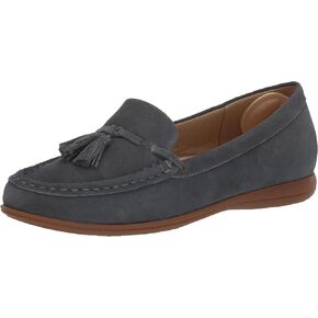 Trotters Women's Flat Loafer, Grey Suede, 7.5 X-Wide