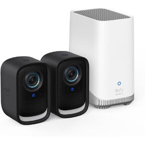 eufy Security eufyCam S300(eufyCam 3C) 2-Cam Kit+2-Pack Skin, Security Camera Outdoor Wireless, 4K Camera, Expandable Local Storage, Face Recognition AI, Spotlight, Color Night Vision, No Monthly Fee