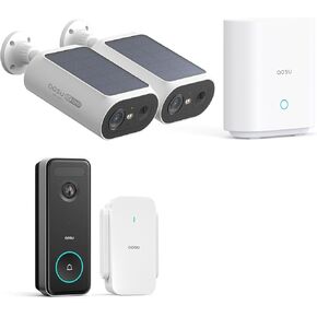 AOSU Solar Security Cameras Wireless Outdoor & Doorbell Camera