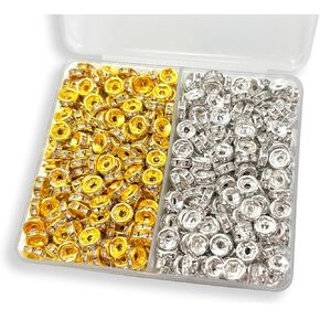 4 عبوات من أقماع الخرز - مجموعة صنع أساور الخرز الطيني، مجموعة صنع سوار إبر الخرز لصنع المجوهرات، مجموعة صنع المجوهرات مع قمع الخرز يمكن أن تحل محل دوار الخرز الطيني in Kuwait