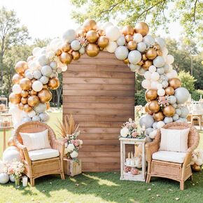 Wood Arch Cover, 6+6.6+7.2ft Spandex Fitted Arch Stand Covers Round Top Chiara Backdrop Cover for Photography Birthday Party Ceremony Banquet
