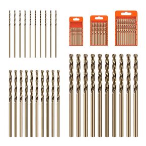 مجموعة الحفر 1 مم 2 مم 3 مم ، 30pcs M35 HSS Metal jobber طول تويست بتات.