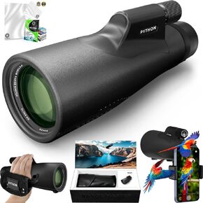 Python 12x52 Range Master Ultra HD Gift Set + Premium Microfiber Optics Cloth