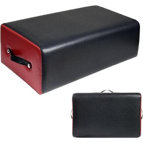 Pilates Box,Portable Pilates Sitting Box, Suitable for Home Pilates Reformer,Pilates Bed Accessories,with Use Pilates Equipment to Help You Exercise,24.8×15.75×8.66 inch,Black