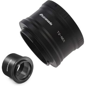 Astromania 2" T-2 Focal Camera Adapter for SLR Cameras - Bundle with - T/T2 Lens Mount Adapter Ring for Sony-NEX