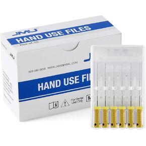 JMU Endodontic Root Canal K Files, Stainless Steel Hand Use K-Files 21mm, 6pcs/Box (1, #15 (21mm)) in Kuwait