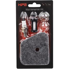 Hipa FS90R FS90 Air Filter Tune Up Kit for Stihl 4180 120 1800 FS110R FS130R HT101 FS110 FS130 FS100 FS90R FS110RX FS110X String Trimmer Weedeater Parts Spark Plug Fuel Filter Primer Bulb