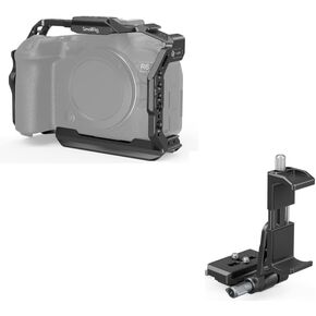 SmallRig R6 Mark II Camera Cage for Canon + Power Banks Mount Plate Kit