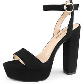 MERUMOTE Women's Chunky Platform Sandals High Heel Sandals | Chunky Sandals, Heels Platform, Heels Open Toe, Evening Shoes in Kuwait