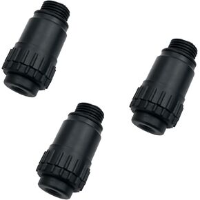 3PCS Black Piston Compressor Breather Nozzle 15.5mm Oil Port Plug Iron Breather Replacement Oil Filled Breather Exhaust Cap For Ventilation Cap Anti Oil Injection Breather Valve