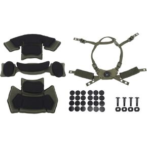 Adjustable Helmet Dial Suspension System with Lining Pad Set for ACH MICH