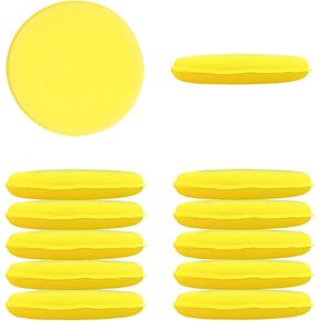 12PCS Car Foam Applicator Pads, 4 Inch Round Side Pressing Wax Applicator Foam Sponge, Ultra-Soft Auto Detail Hand Polishing Sponge Pad Cleaning Tool, Car Accessories