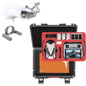 Mini 4 Pro Case Dual Layer and led night light for dji mini 4 pro