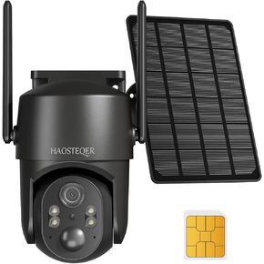 4G LTE Cellular Security Camera Wireless ، 2K Solar No WiFi Cameras ، الكاميرا الخارجية اللاسلكية مع الأضواء الكاشفة ، الأضواء ، اكتشاف Pir ، 360 درجة PTZ View Live ، رؤية ليلية ملونة ، بطاقة SIM