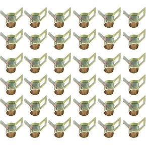 PATIKIL Spring Band Hose Pipe Clamps for 14-16.1 mm OD Hose, 50 Pack Silicone Vacuum Constant Tension Band Clips for Fuel Line Silicone Air Hose Tube Water Pipe, Gold in Saudi Arabia