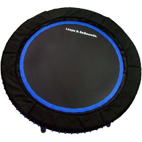 Leaps and ReBounds Trampoline for Adults And Kids - Rebounder with Online Workout Videos - For Outdoor Games, Fitness, and Recreational Activities - Safe, Quiet, Durable Cardio Exercise Equipment