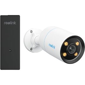 REOLINK CX810 Bundle with PoE Injector, One Cable Offer Both Power and Data, 4K PoE Security Camera Outdoor with F1.0 Aperture, True Color Night Vision Security PoE Camera System