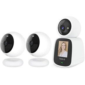 Noorio B210 2K Wireless Outdoor Security Camera & CL200 2-Way Video Calling Indoor Camera