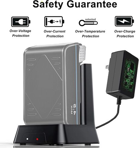 Replacement Charger for All Hoover ONEPWR Lithium Ion Battery with LED Flashing Indicator Lights,Suitable for Model BH15030 BH25030 BH25040 BH15260PC Series （Only Charger, Battery not Included） in Saudi Arabia