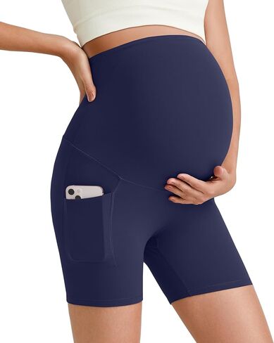 شورتات راكب الدراجة النارية G4Free Barefeel مع جيوب فوق البطن Legging 5 "سروال الحمل الرياضي التمرين الرياضي in Kuwait