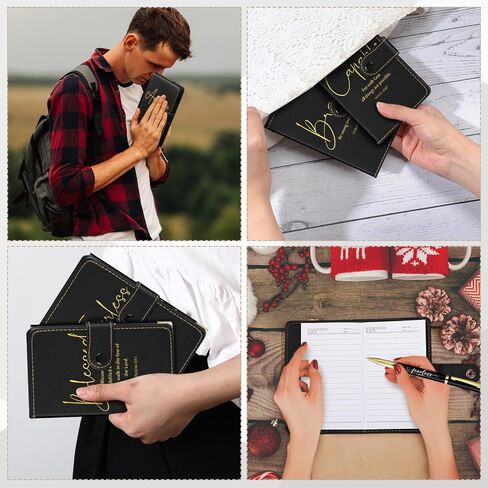 Spakon 40 Pcs Christian Gifts Bulk Include Bible Verse Leather Notebook Pens Prayer Journal Church Gifts Religious Party Favors Scripture Notepad for Women Men Sunday (Flower) in Saudi Arabia