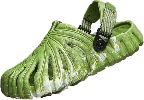 Monstera Slippers, Variegated Monstera Shoes, Non-Slip Soft Lightweight Bathroom Slides Unisex in Saudi Arabia
