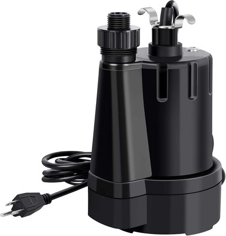 12 Volt 330 GPH Utility Transfer Pump - Portable Water Pump with suction hose kit, for Efficient Water Removal in Aquariums, Pools, RVs, and More in Saudi Arabia