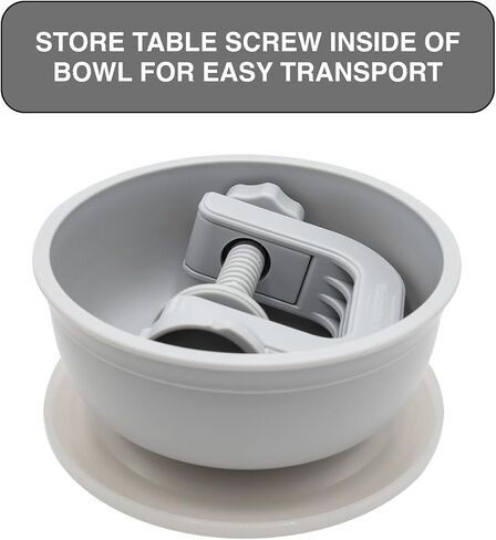 Spill-Proof Baby Bowl with Secure Clip, Lid for Travel, BPA-Free, Dishwasher & Microwave Safe, Non-Toxic Baby Feeding Solution | 3-Pack (Blue) in Saudi Arabia