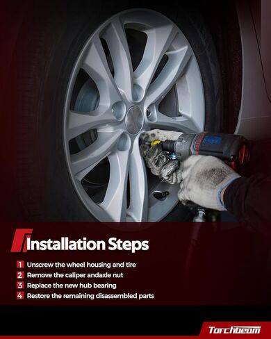 Torchbeam Front Wheel Hub Bearing Assembly 515050, Replacement for Aviator 2003-2005, Explorer 2002-2005, Mountaineer 2002-2005 in Kuwait