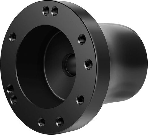 FAHKNS Golf Cart Steering Wheel Adapter, EZGO Steering Wheel Adapter, Electrophoresis Aluminum EZGO TXT & RXV Steering Wheel Hub Adapter Fit For 5/6 Hole Golf Cart Steering Wheels (Black) in Saudi Arabia