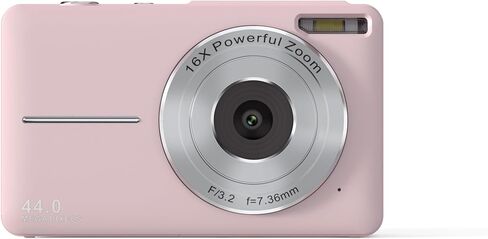 Digital Camera DCAF40-3, 44MP High Pixel Image, 1920x1080P Video Resolution, 16X Digital Zoom, Web Camera, Removable Disk Mass Storage - Perfect for Photography & Streaming (White) in Kuwait