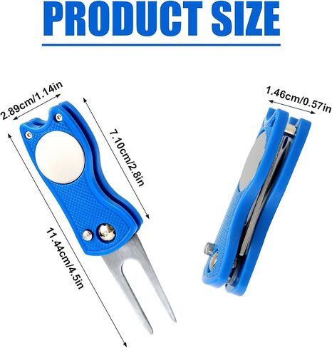 أداة إصلاح Divot Golf ، أداة إصلاح الفولاذ المقاوم للصدأ قابلة للطي المنبثقة Divot Turf Fork Golf Metal وضع أداة DivoT Ball Turf Fork Golf in Saudi Arabia