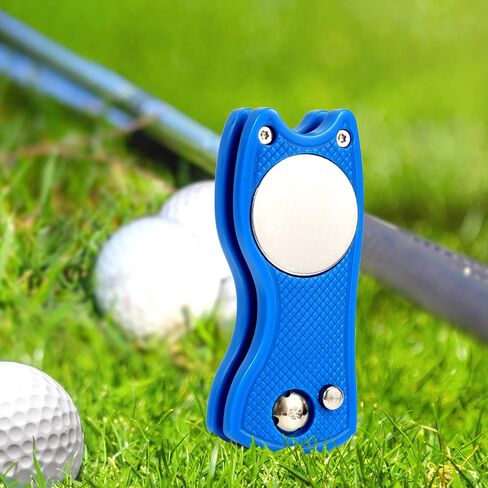 أداة إصلاح Divot Golf ، أداة إصلاح الفولاذ المقاوم للصدأ قابلة للطي المنبثقة Divot Turf Fork Golf Metal وضع أداة DivoT Ball Turf Fork Golf in Saudi Arabia