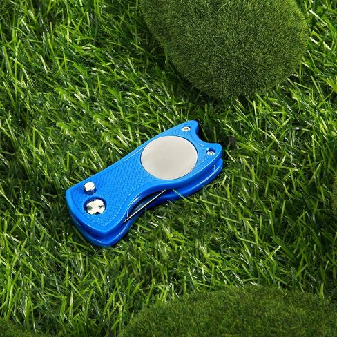 أداة إصلاح Divot Golf ، أداة إصلاح الفولاذ المقاوم للصدأ قابلة للطي المنبثقة Divot Turf Fork Golf Metal وضع أداة DivoT Ball Turf Fork Golf in Saudi Arabia