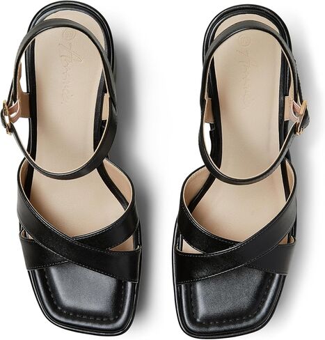 Arromic Women's Crisscross Band Platform High Heel Sandals with 4-Inch Chunky Heels Ankle Strap Stylish Y2K Heeled Shoes for Party, Wedding, Evening Events in Saudi Arabia