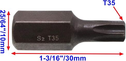 T45 Torx Screwdriver Bit Set 6 Point Star Bits with Hex Shank for Power Screwdriver Drill Impact Driver -8pcs in Saudi Arabia