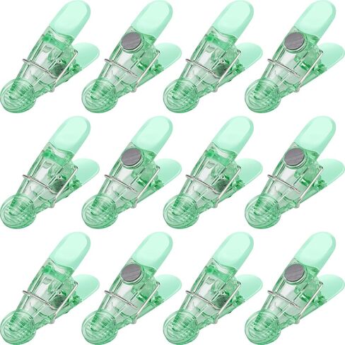 VNDUEEY 12 Pack Chip Clips Bag Clips, Magnetic Clips, Clips for Food Packages, Snack Bag Clips for Food Storage, Fridge Magnet Clips, Food Sealing Clips, Colorful in Kuwait