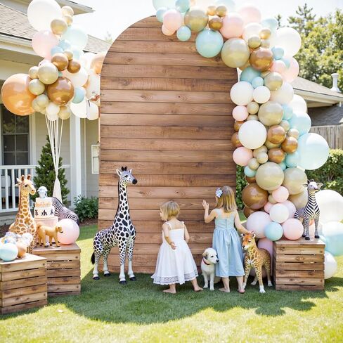 gogoparti 6FT Cow Print Arch Cover – Wrinkle Free Spandex Backdrop Round Top Chiara Arch Cover for Cow Theme Party, Birthday, Baby Shower, Banquet Decoration in Saudi Arabia