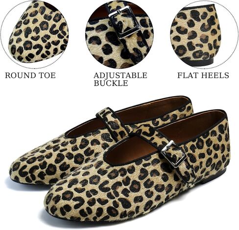 Mary Jane Ballet Flats for Women Buckle Strap Round Toe Suede Wide Width Flats Casual Ballerina Shoes in Saudi Arabia