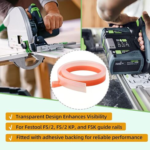 495209 شريط حارس Splinter for Festool Track Saws-197 بوصة شريط بديل لـ FS/2 ، FS-SP 5000 ، قضبان دليل FSK ، ملحق ذاتي ، ملحق سهلة الإنجاز للقطع الدقيق in Kuwait