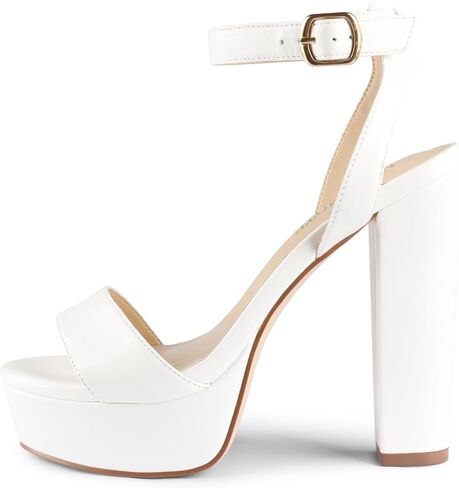 MERUMOTE Women's Chunky Platform Sandals High Heel Sandals | Chunky Sandals, Heels Platform, Heels Open Toe, Evening Shoes in Saudi Arabia
