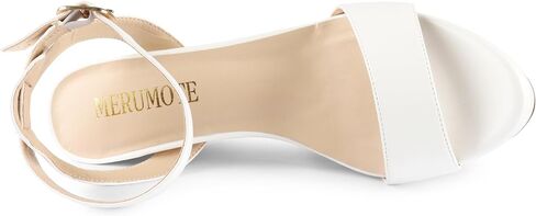 MERUMOTE Women's Chunky Platform Sandals High Heel Sandals | Chunky Sandals, Heels Platform, Heels Open Toe, Evening Shoes in Saudi Arabia