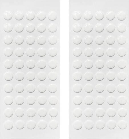 300Pcs Double Sided Adhesive Dots, 0.6" Clear Acrylic Dots with Strong Glue. Removable, Traceless, and Waterproof. Suitable for Classroom, Office, Crafts in Saudi Arabia