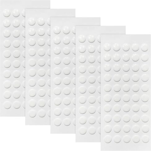 300Pcs Double Sided Adhesive Dots, 0.6" Clear Acrylic Dots with Strong Glue. Removable, Traceless, and Waterproof. Suitable for Classroom, Office, Crafts in Saudi Arabia