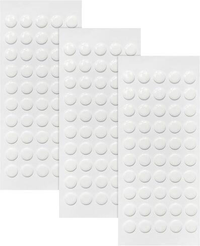300Pcs Double Sided Adhesive Dots, 0.6" Clear Acrylic Dots with Strong Glue. Removable, Traceless, and Waterproof. Suitable for Classroom, Office, Crafts in Saudi Arabia