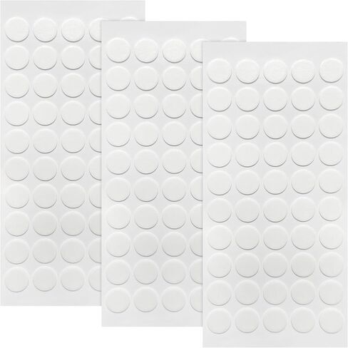 300Pcs Double Sided Adhesive Dots, 0.6" Clear Acrylic Dots with Strong Glue. Removable, Traceless, and Waterproof. Suitable for Classroom, Office, Crafts in Saudi Arabia