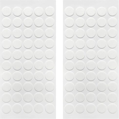 300Pcs Double Sided Adhesive Dots, 0.6" Clear Acrylic Dots with Strong Glue. Removable, Traceless, and Waterproof. Suitable for Classroom, Office, Crafts in Saudi Arabia