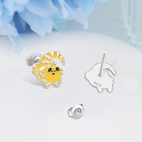 Capybara Gifts S925 Sterling Silver Capybara Earrings Animal Jewelry Gifts for Women in Kuwait
